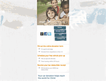 Tablet Screenshot of donatecarsforchrist.org